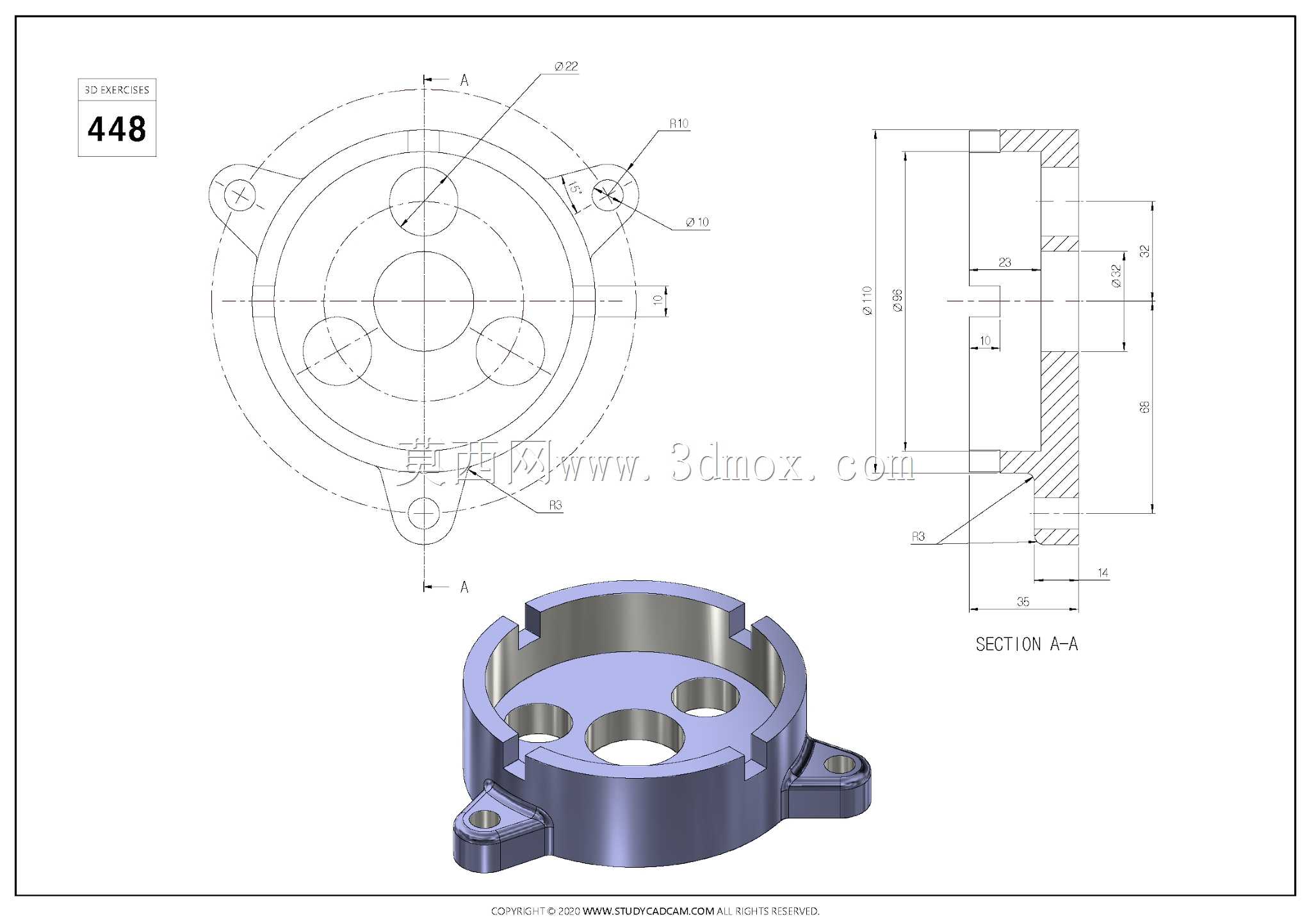 Studycadcam��άCAD��ϰ448/Autodesk Inventor Pro