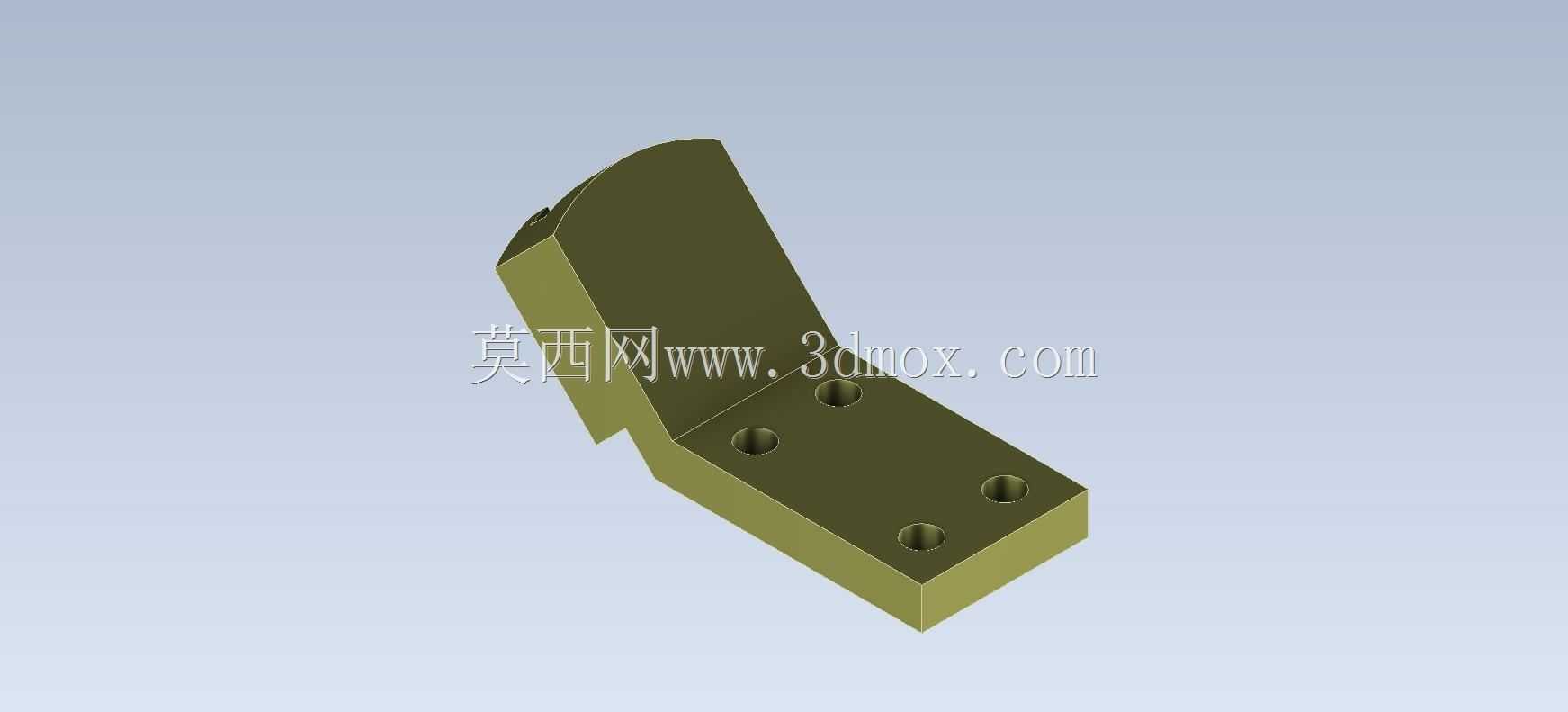 Studycadcam三维CAD练习444/导向支架/Autodesk Inventor Pro