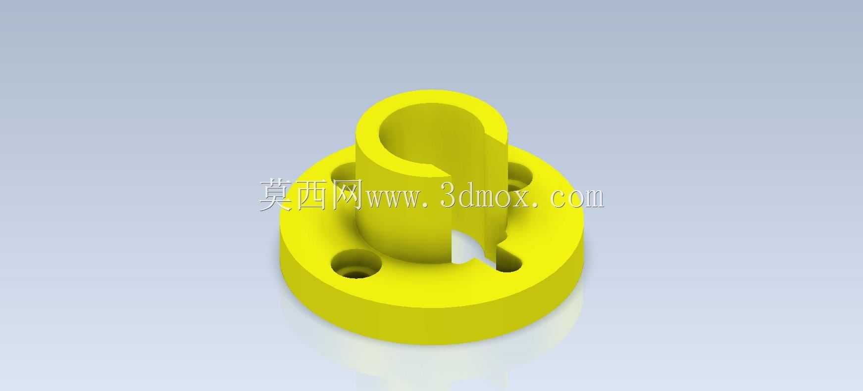 Studycadcam三维CAD练习443/定心套管/Autodesk Inventor Pro