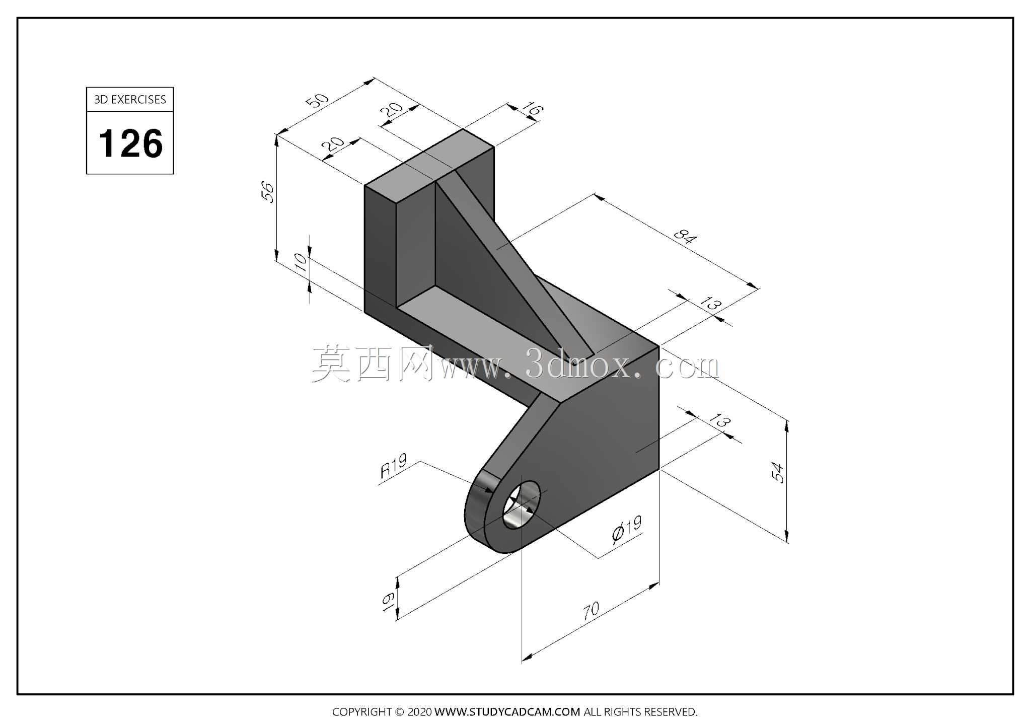 Studycadcam三维CAD练习126 CI支持Autodesk Inventor Pro