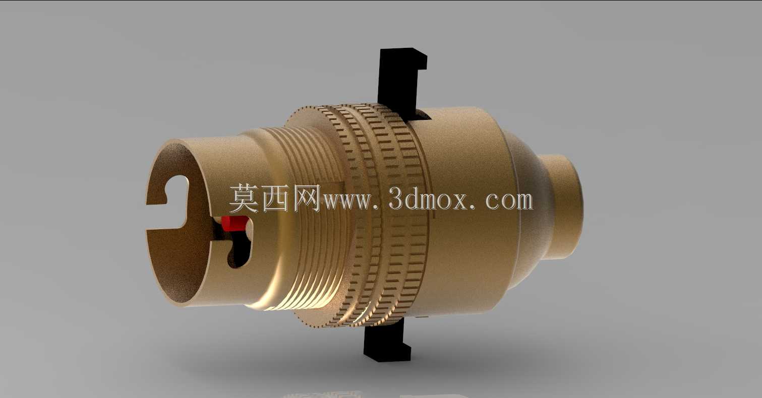 B-22带推杆的黄铜支架