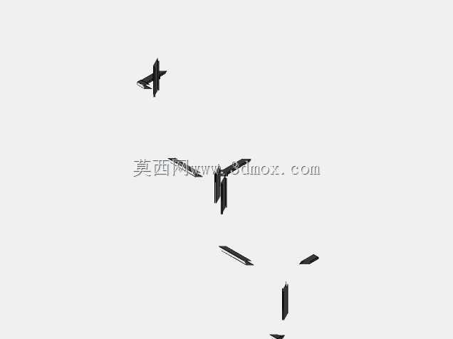 (素描)!!!2台双梁起重机+起重机轨道详图(LOD 200)