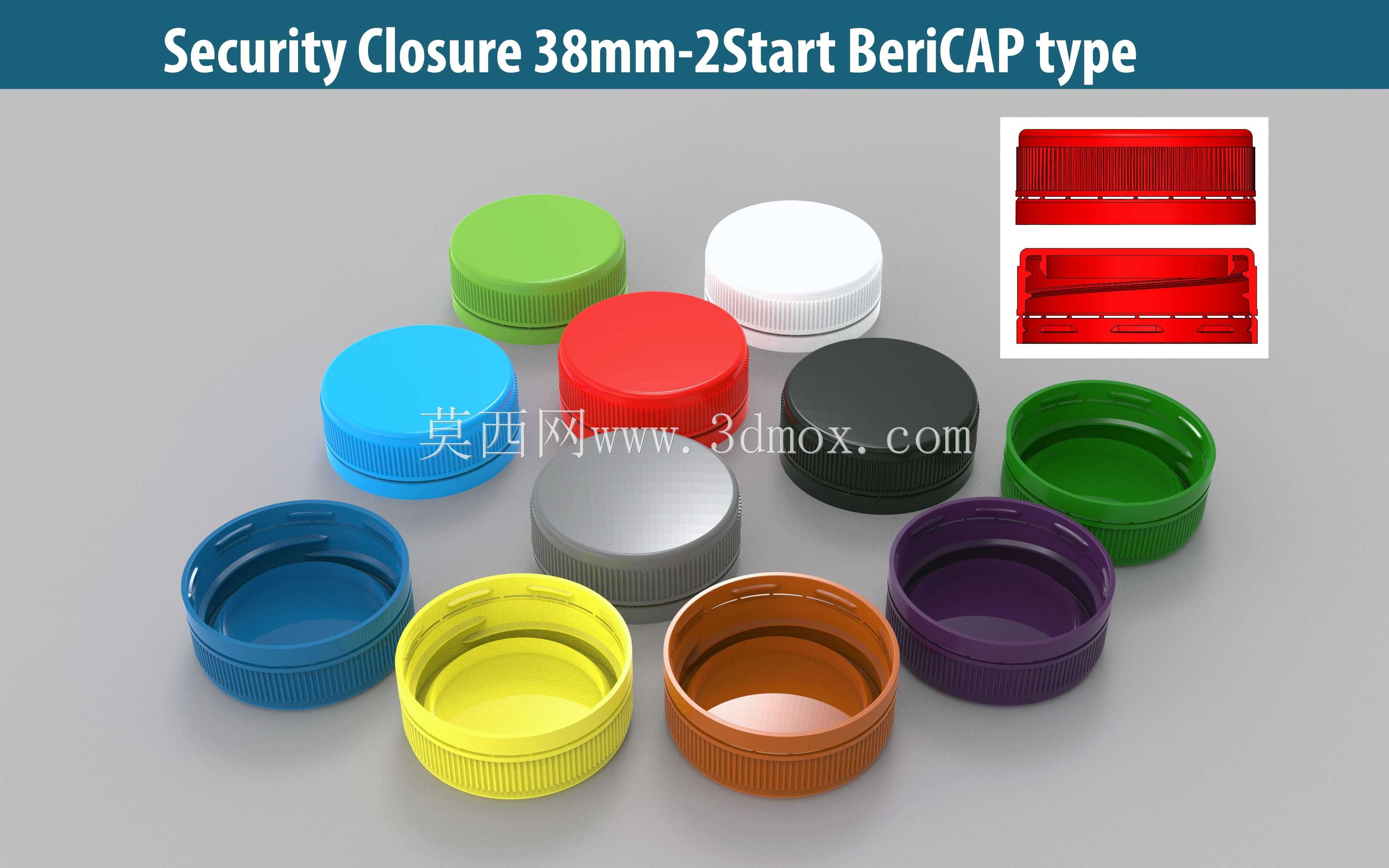 安全闭合38 mm 2启动BERICAP型