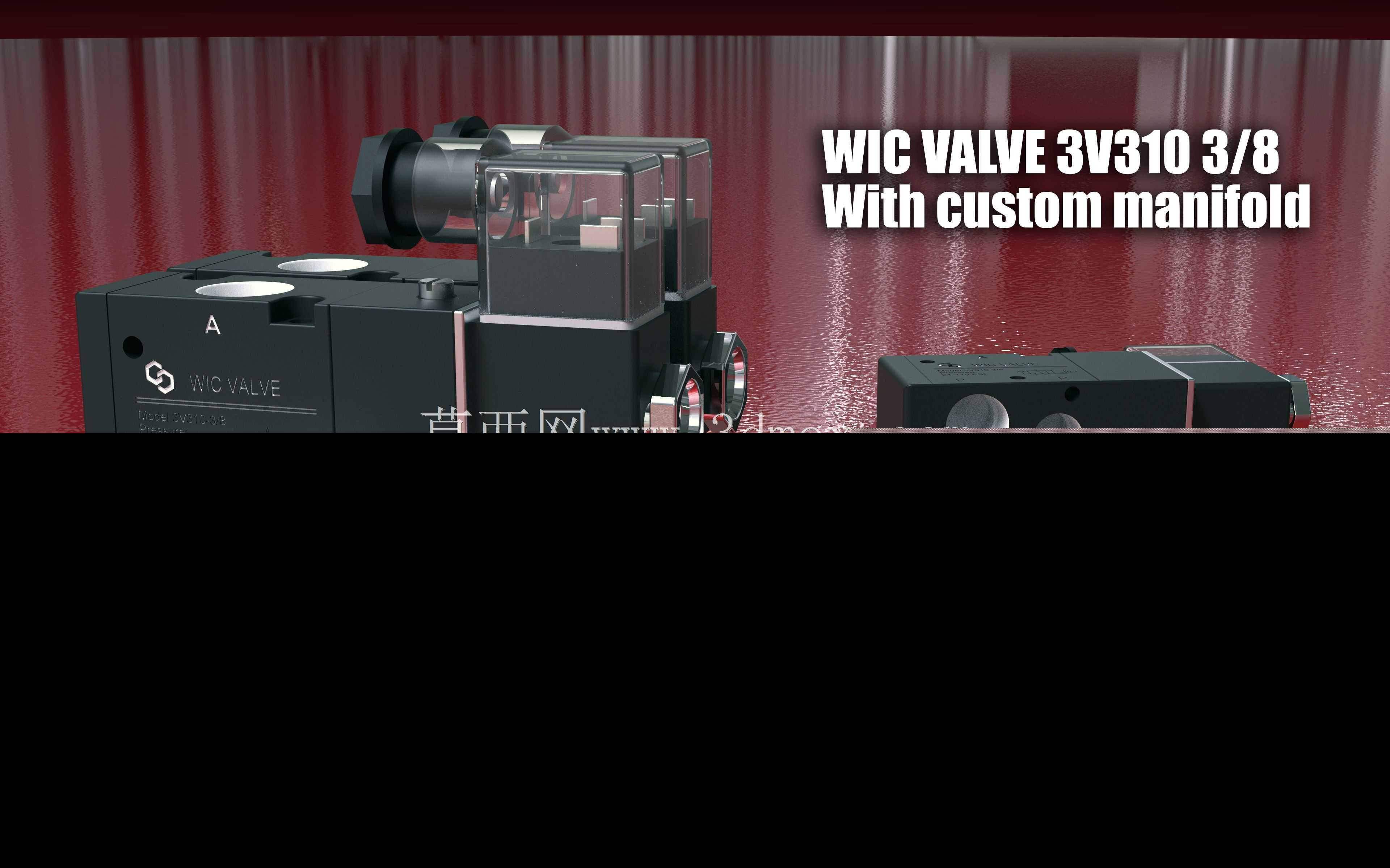 气动WIC电磁阀3V310-3/8