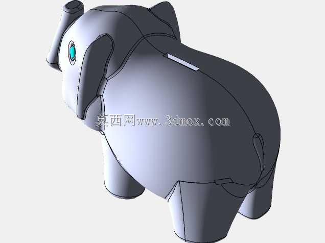 大象存钱罐吹塑模具研究
