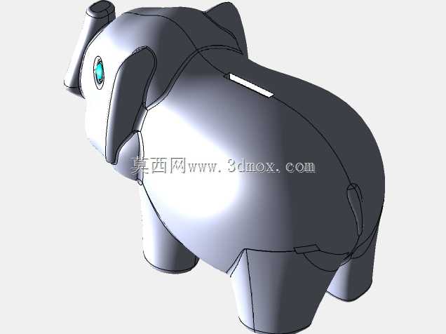 大象存钱罐吹塑模具研究