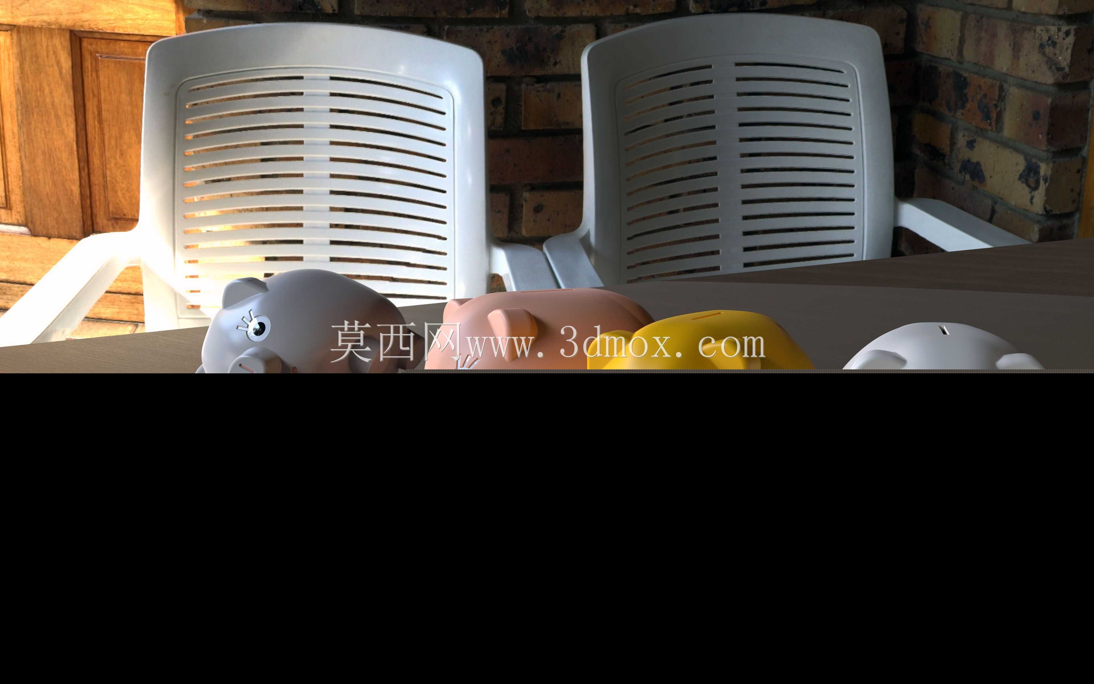 吹塑模具的存钱罐模型