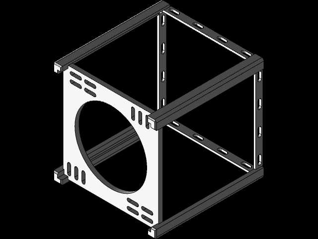 带内置紧固件的1U 2件式立方体卫星