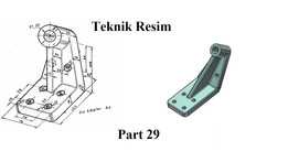 检查说明,Solidworks 教程 Ex 29 模型,来自 Teknik Resim 的几何形状