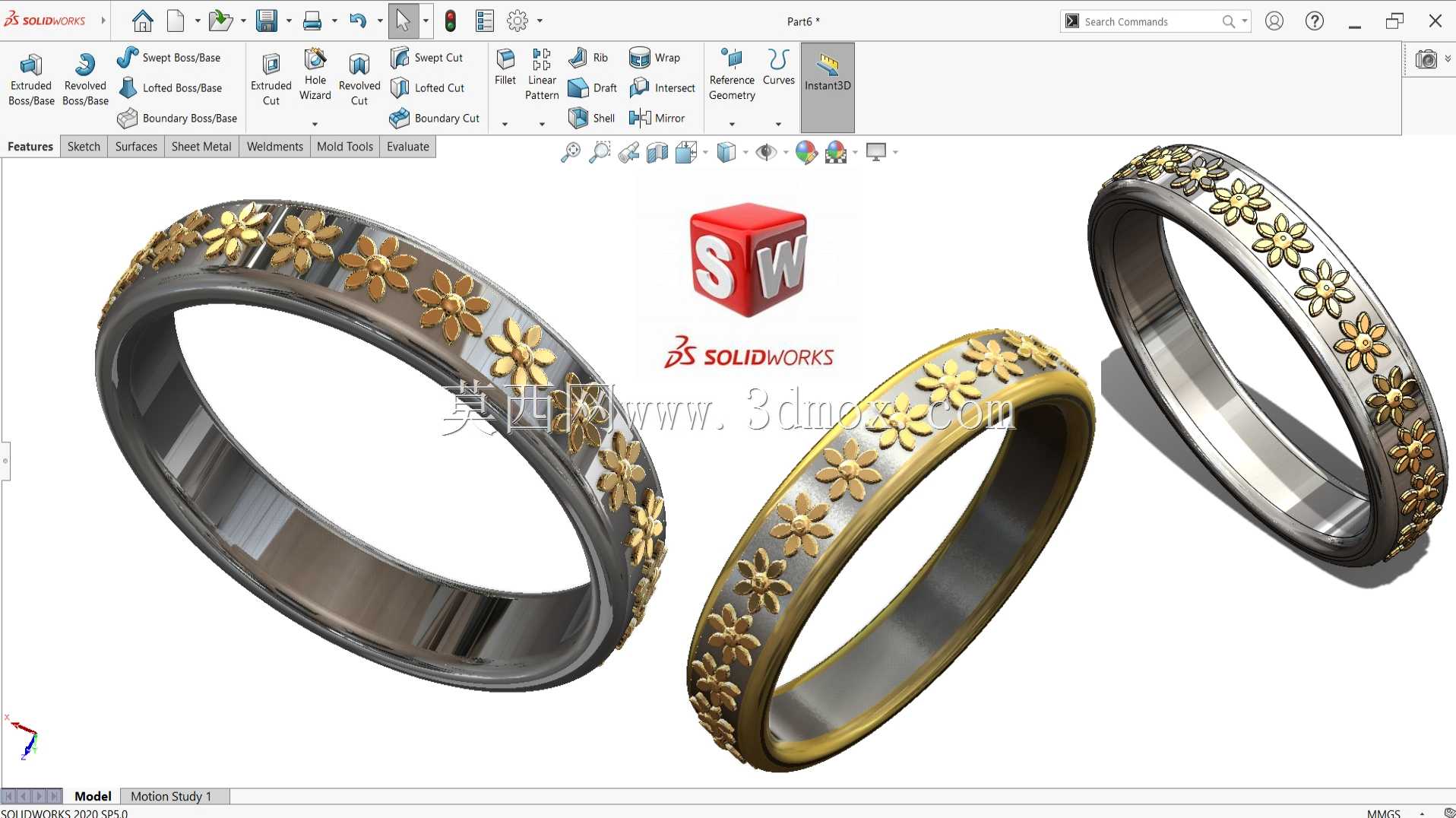 Solidworks 装饰环设计 | Solidworks 教程