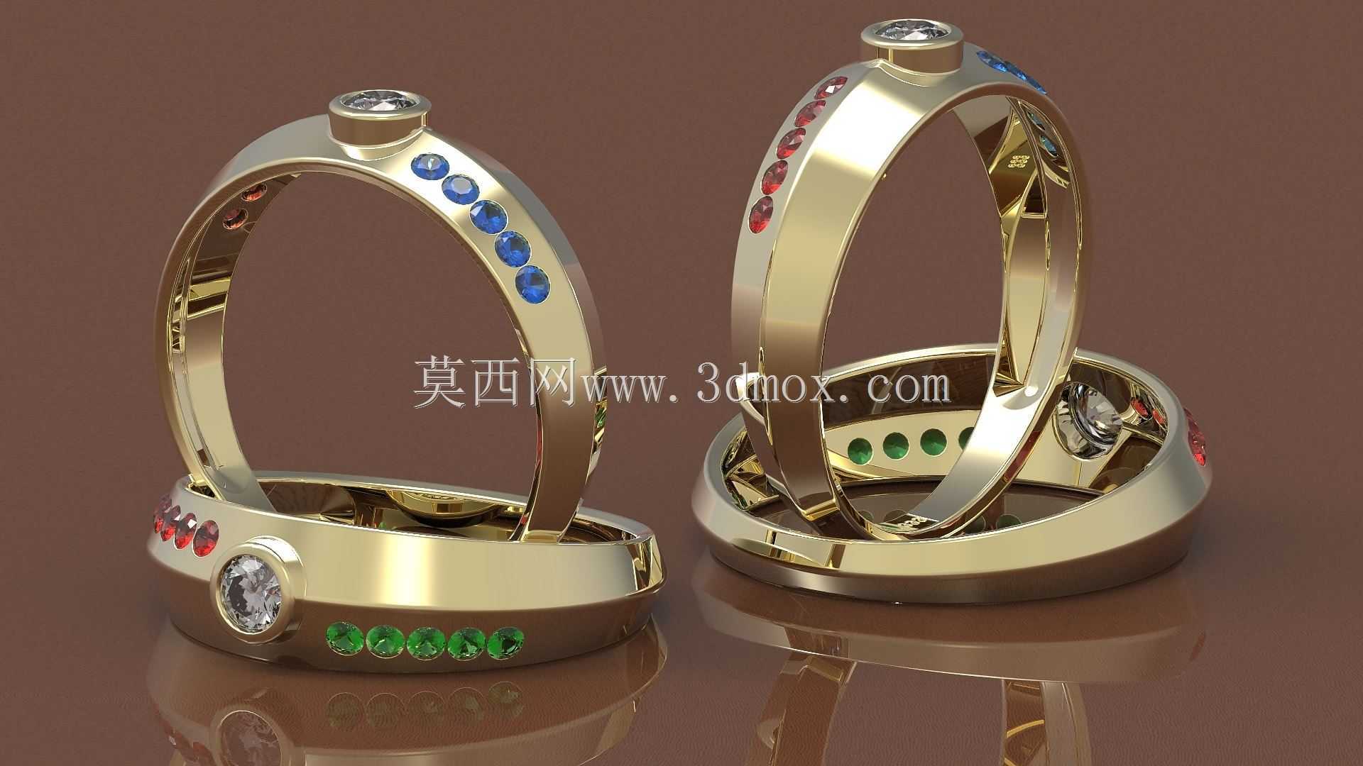 女士时尚珠宝戒指