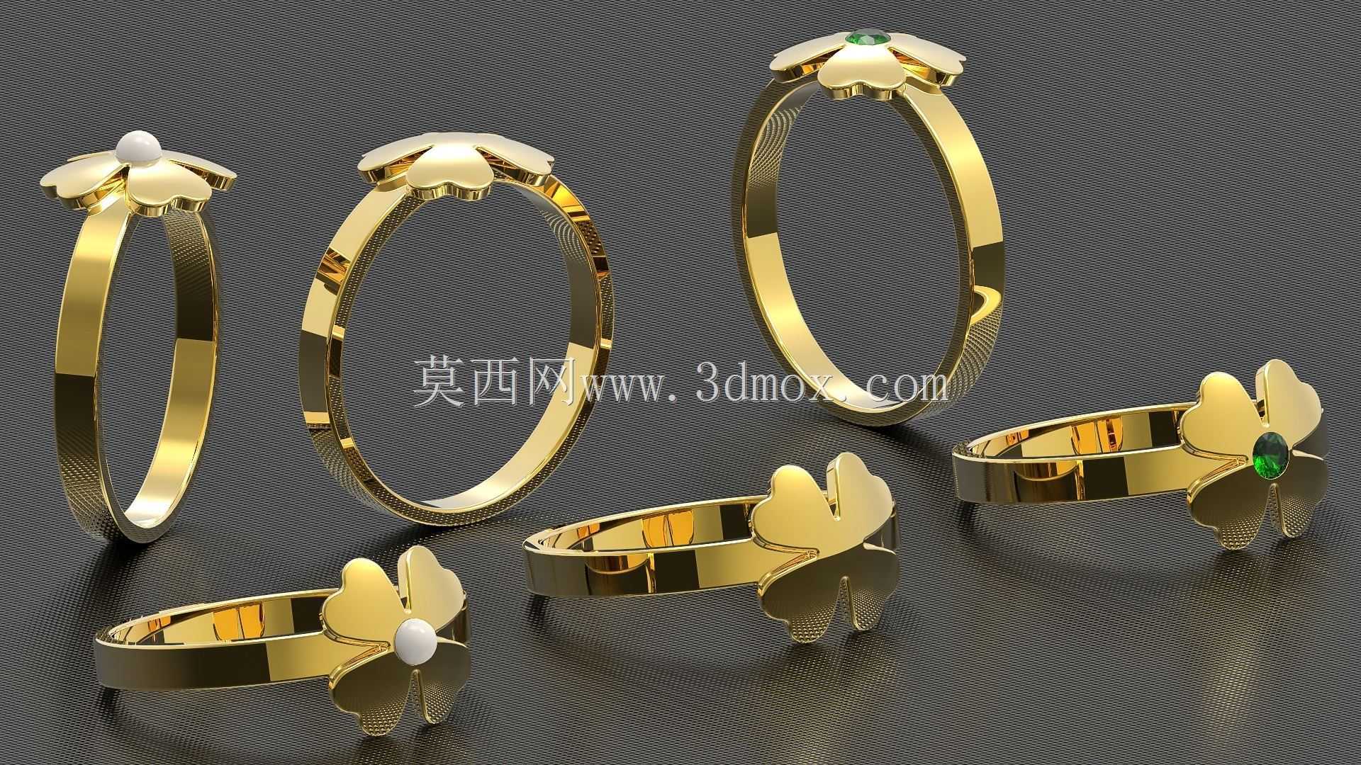 三叶草戒指