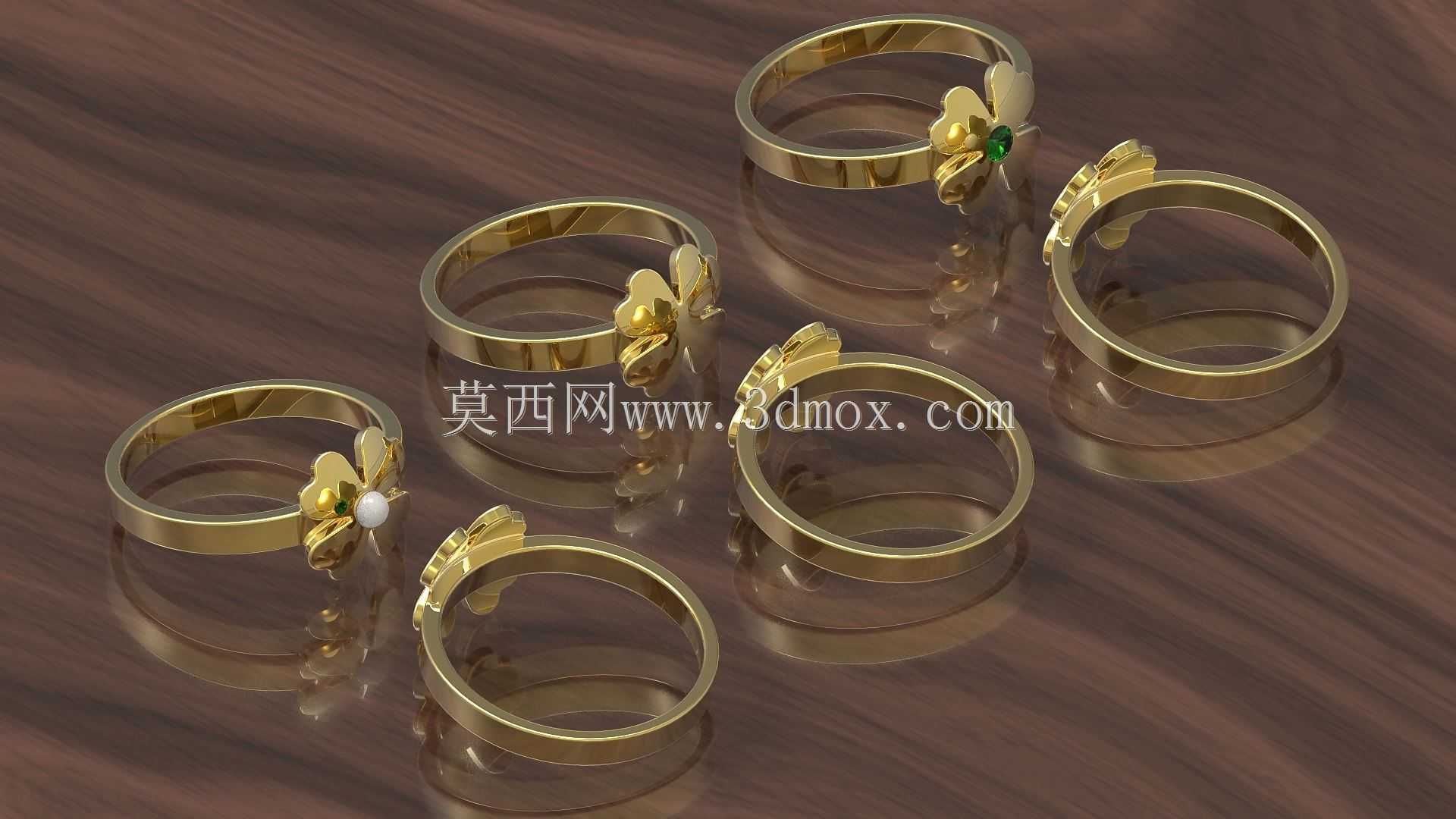 三叶草戒指
