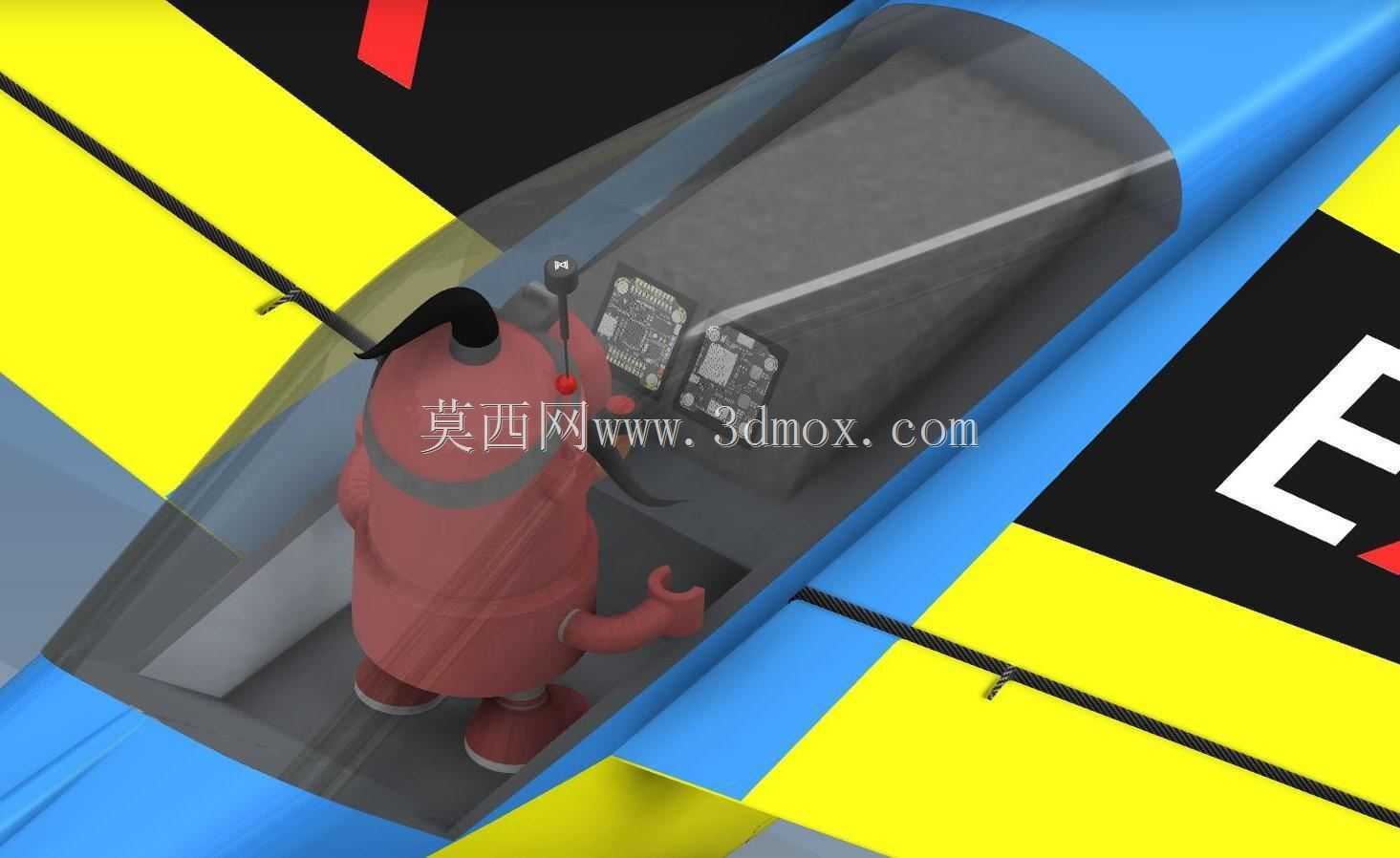 Extra 300 风格的无线电遥控特技飞机模型