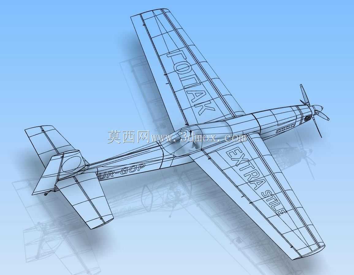 Extra 300 风格的无线电遥控特技飞机模型