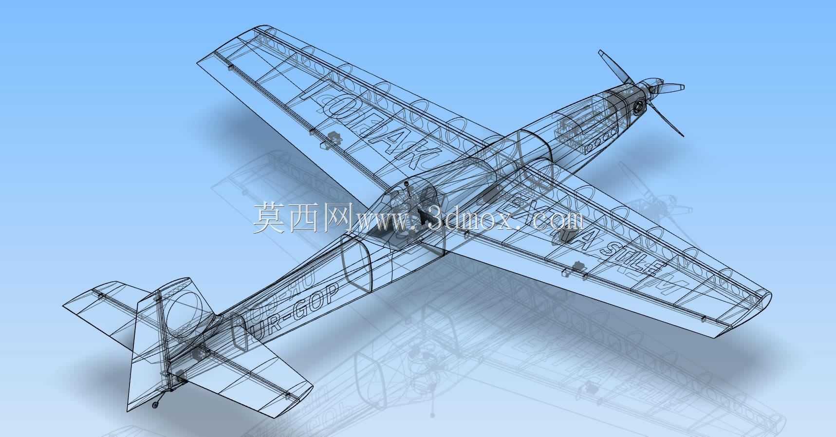 Extra 300 风格的无线电遥控特技飞机模型