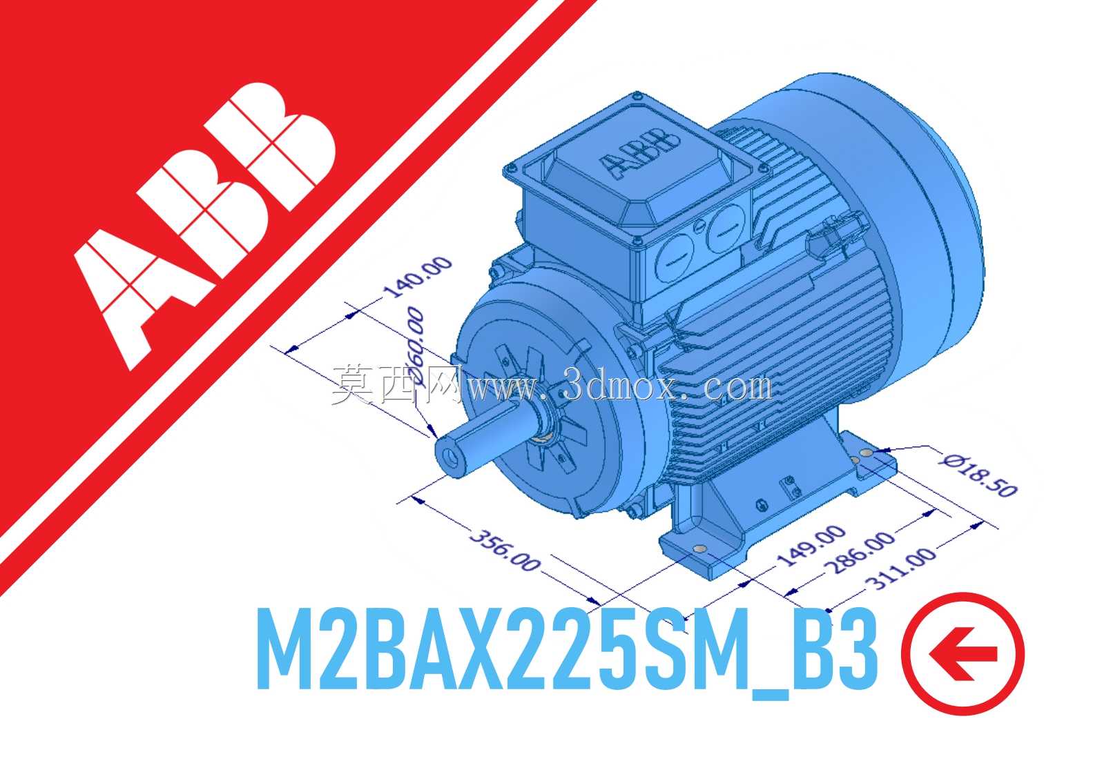 电机 - ABB M2BAX225SM_B3