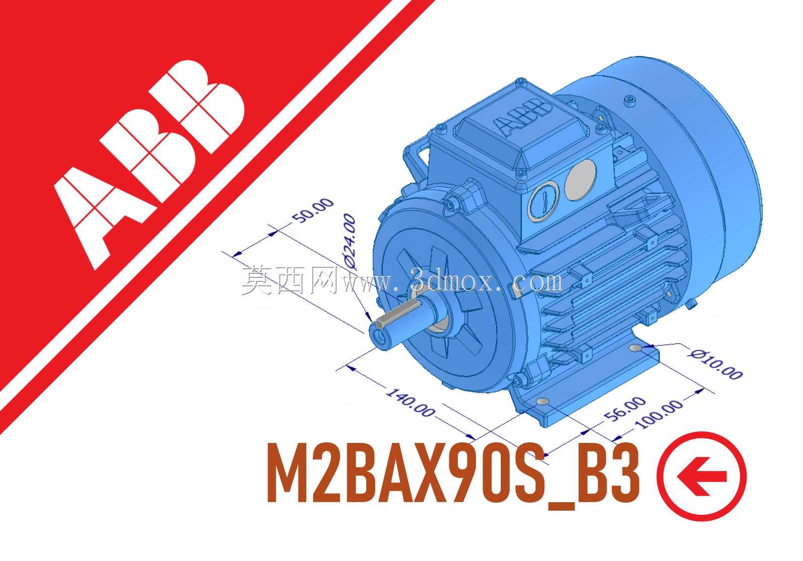 电机 - ABB M2BAX90S_B3
