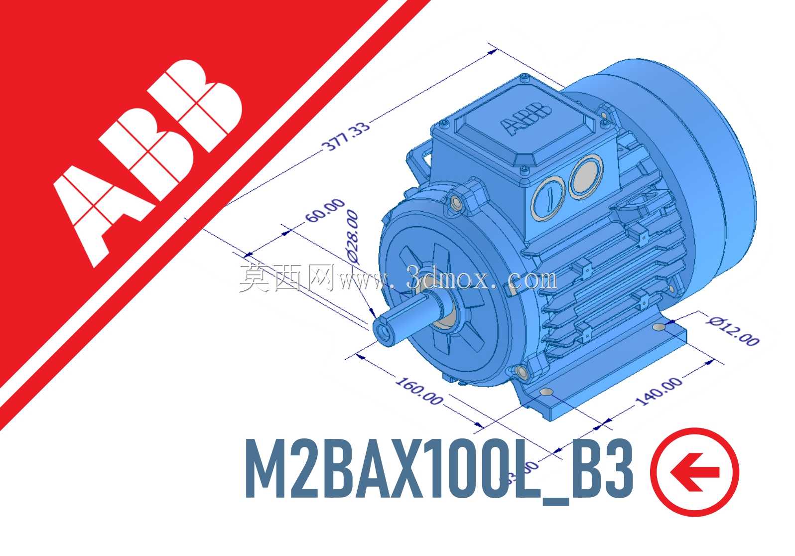 电机 - ABB M2BAX100L_B3