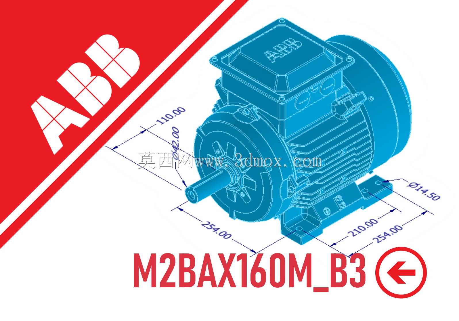 电机 - ABB M2BAX160M_B3