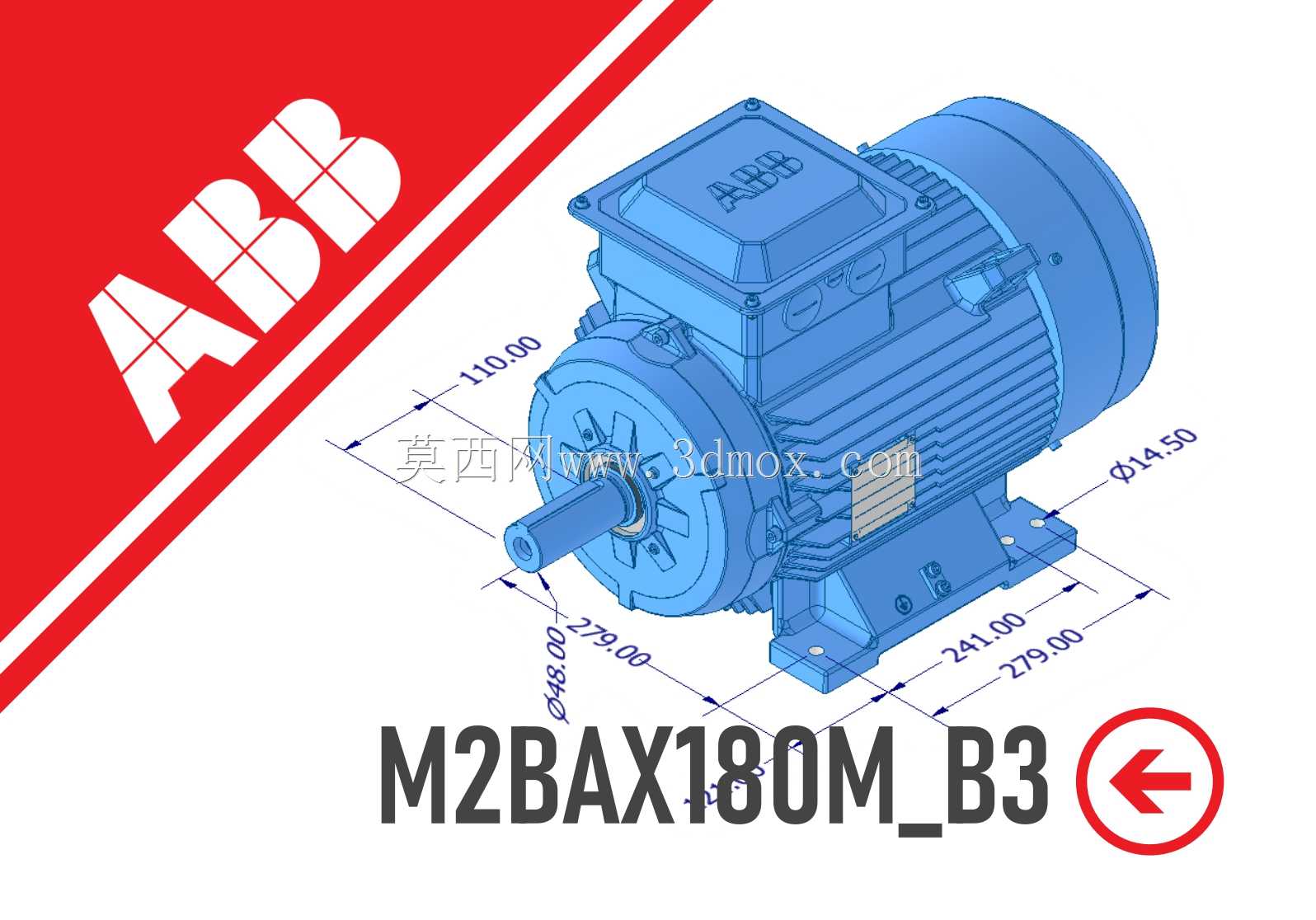 电机 - ABB M2BAX180M_B3
