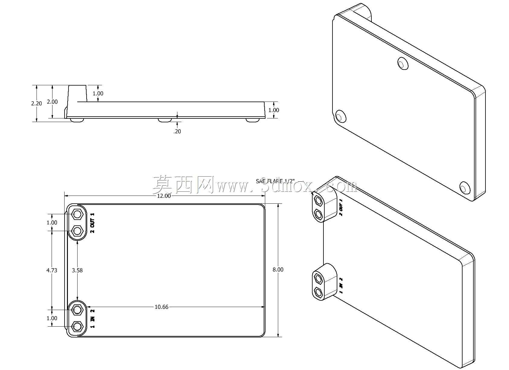 12x8x2 冷板