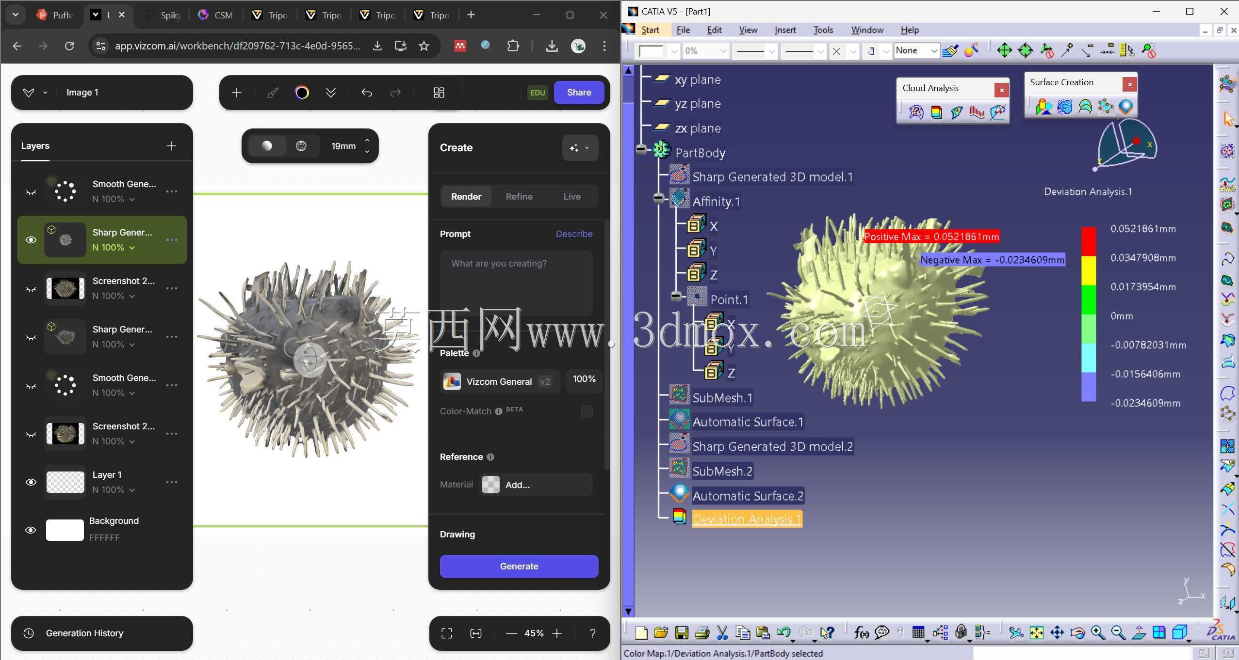���� - 3D ���� AI �� Surface CAD ģ��
