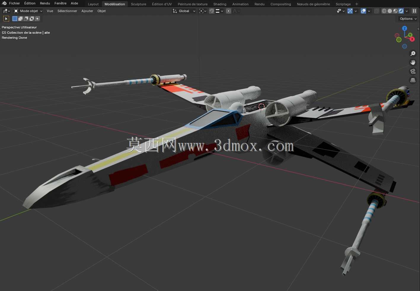 Blender ��Ŀ 21 X-Wing T-65