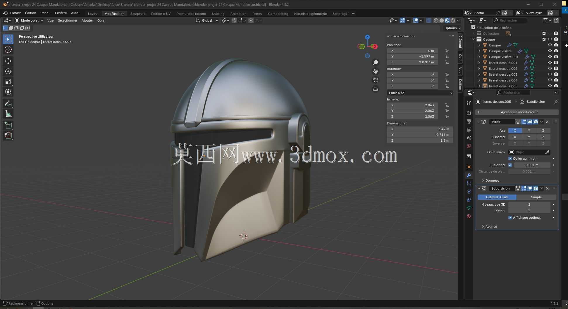 Blender ��Ŀ 24 Casque Mandalorian