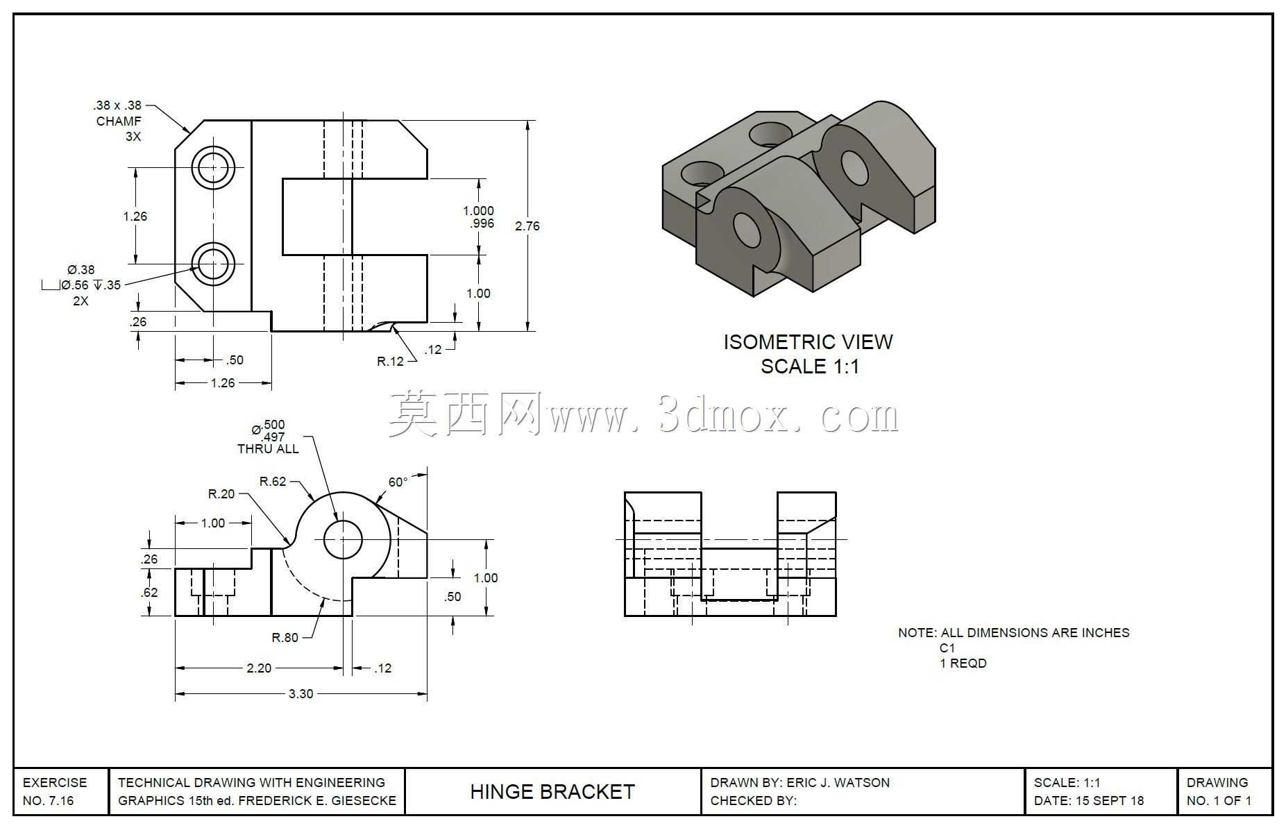 铰链支架