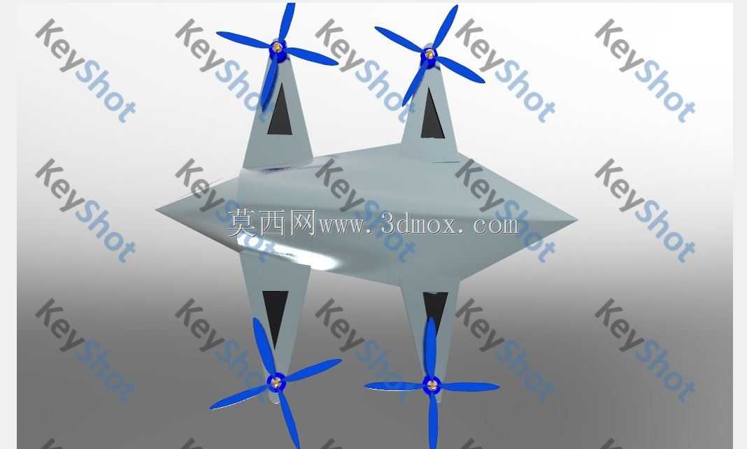 完整的无人机配件
