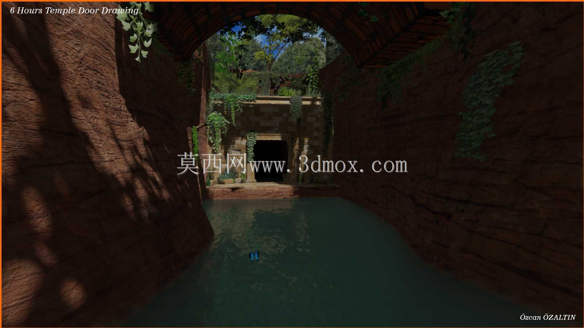 寺庙门 - (12 分钟内 6 小时), 6 Saatlik Modelleme ve Animasyon 12 Dakikada