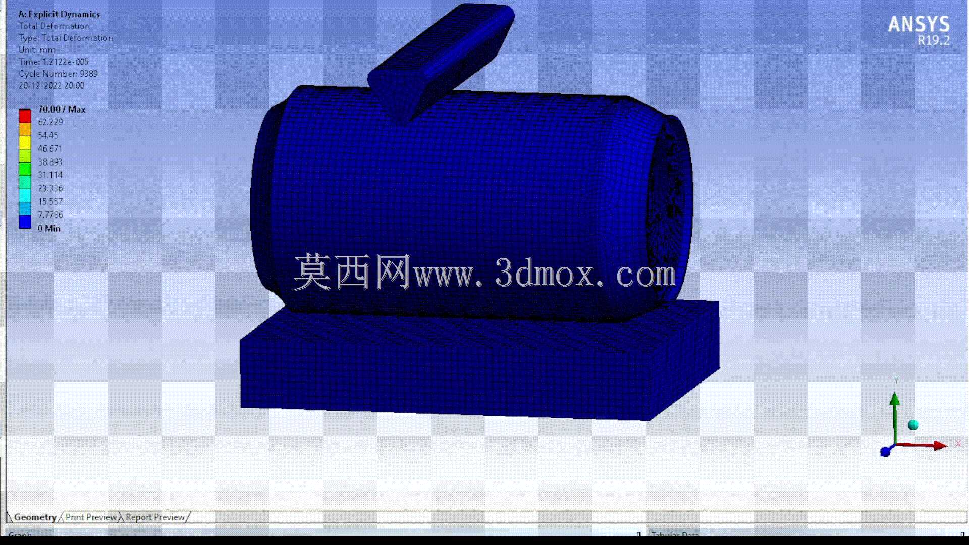 ��ˮ��ѹ������ (Ansys Explicit Dynamics)