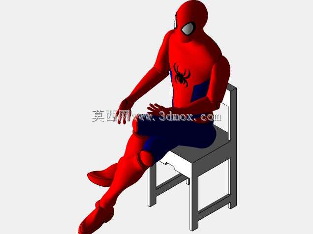 坐着的蜘蛛侠 Sérgio CAD CAM