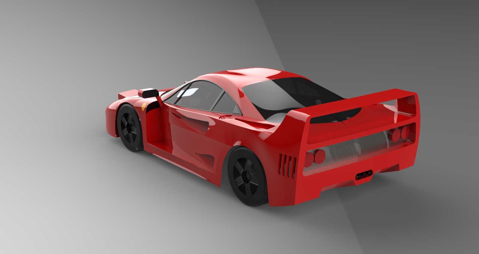 法拉利 F40 表面模型