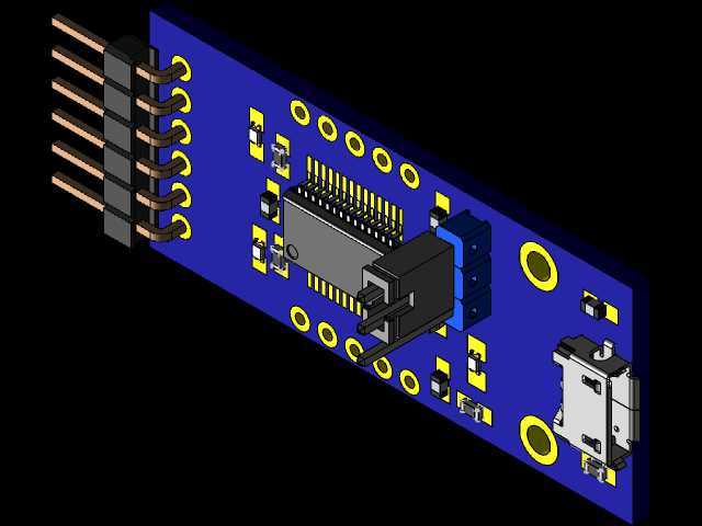 Micro-USB 串口模块 FT232RL