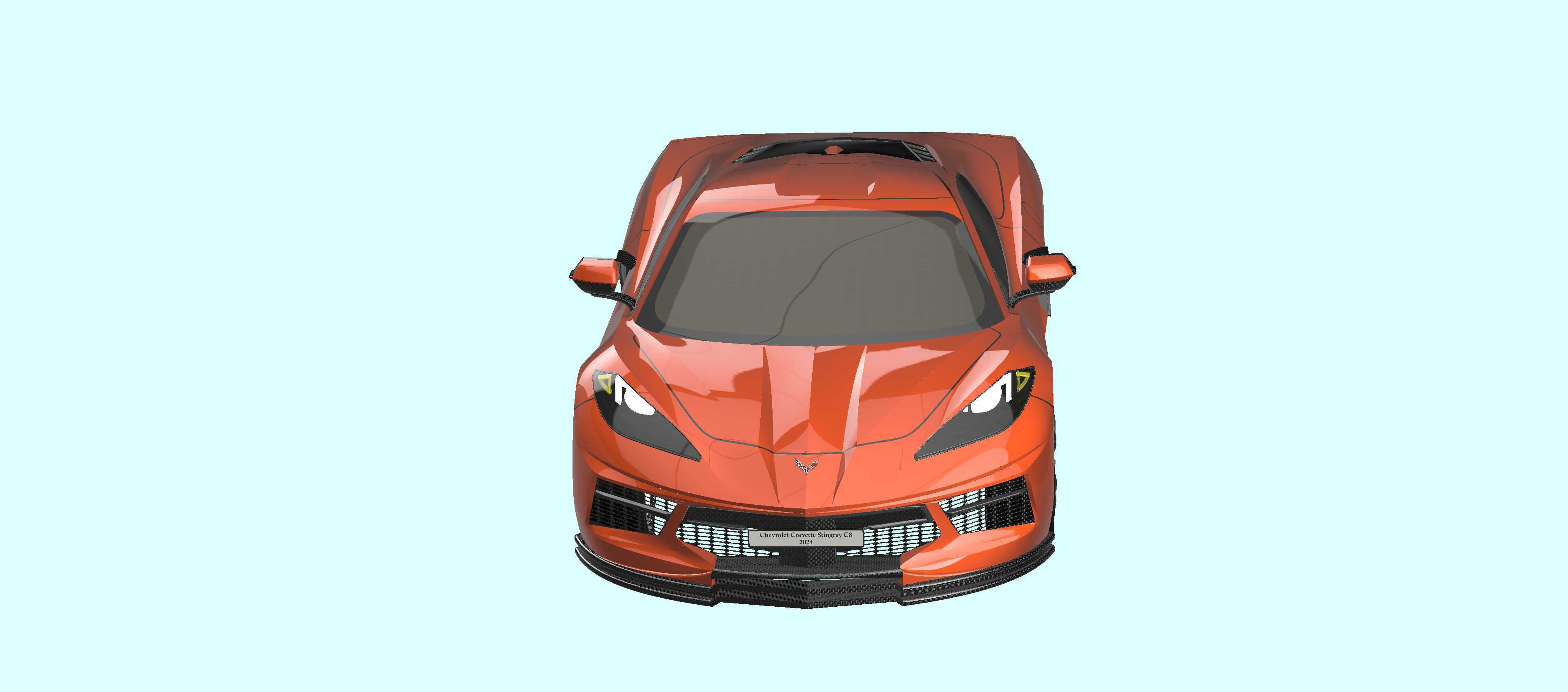 雪佛兰 Corvette Stingray C8 2024 - 复制品。