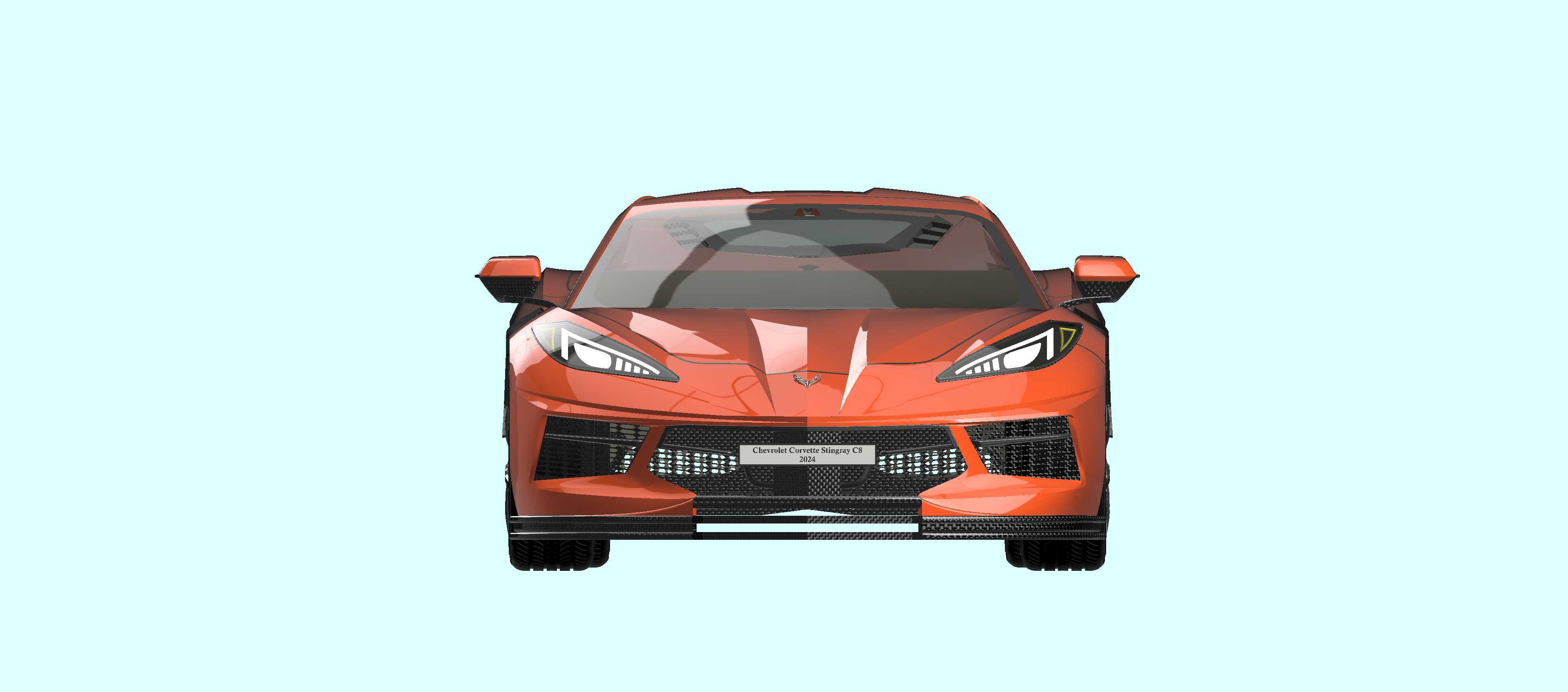 雪佛兰 Corvette Stingray C8 2024 - 复制品。