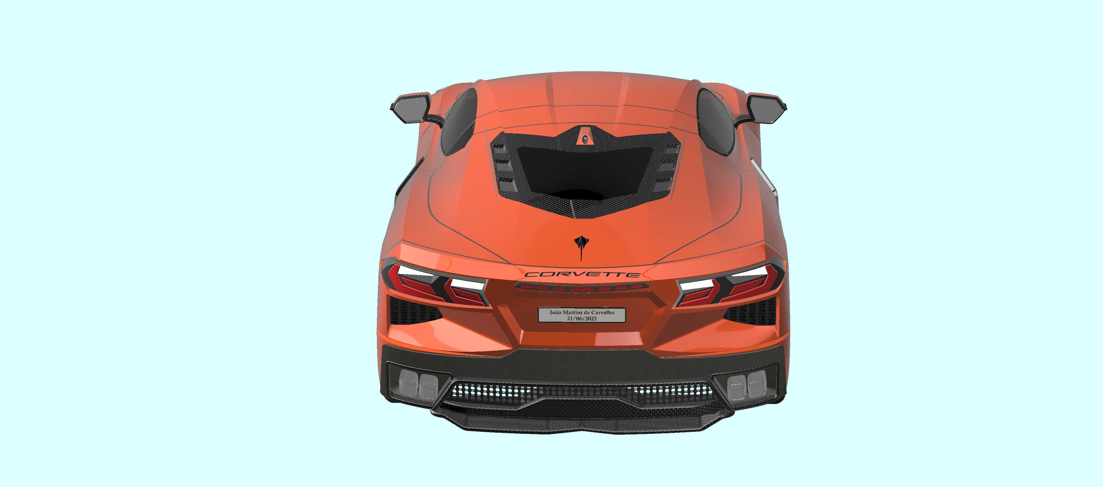 雪佛兰 Corvette Stingray C8 2024 - 复制品。