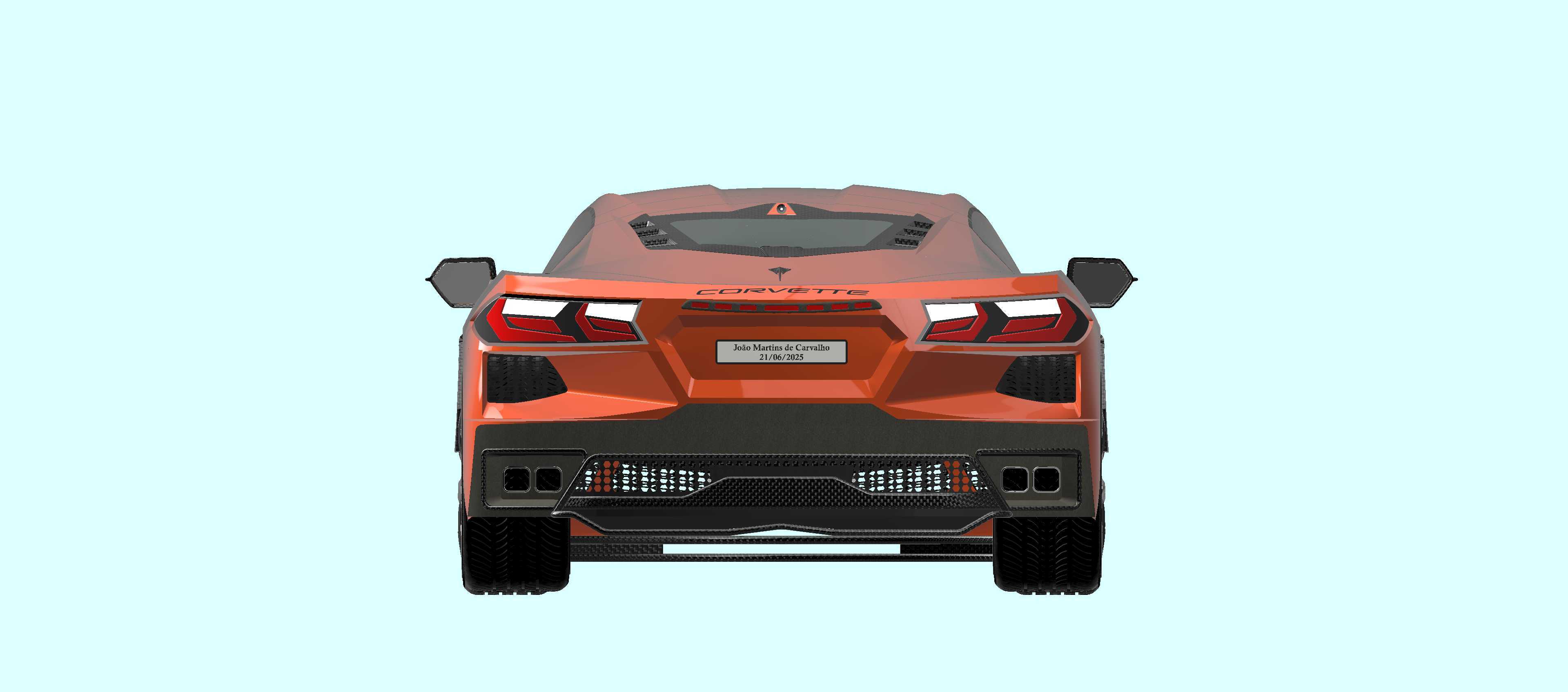 雪佛兰 Corvette Stingray C8 2024 - 复制品。