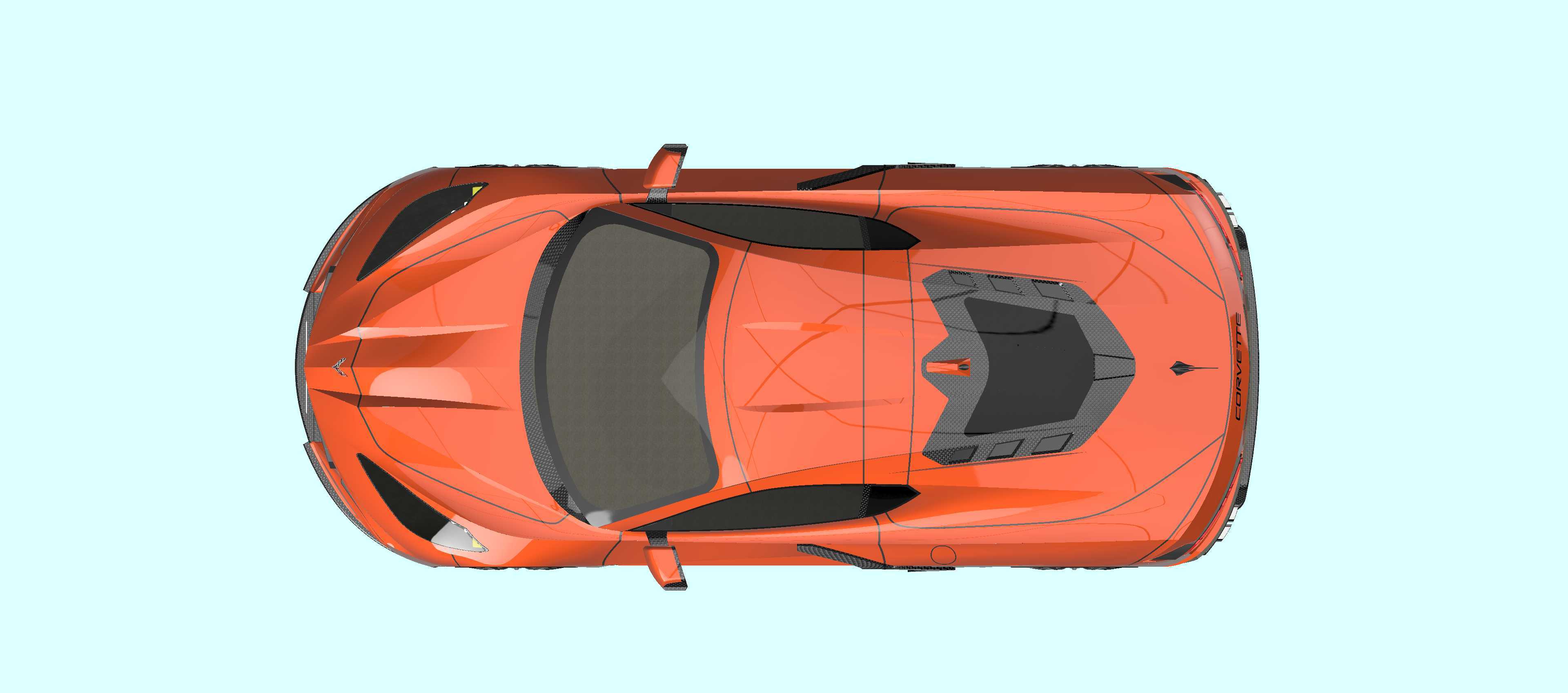 雪佛兰 Corvette Stingray C8 2024 - 复制品。
