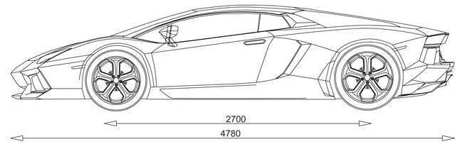兰博基尼 Aventador 表面