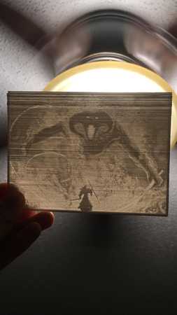 甘道夫与炎魔(指环王) - Lithophane