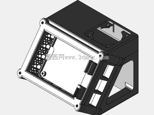 Raspberry Pi 4B 3.5 英寸触摸屏外壳,适用于 3D 打印机