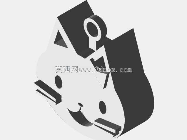 可爱3D猫咪钥匙扣