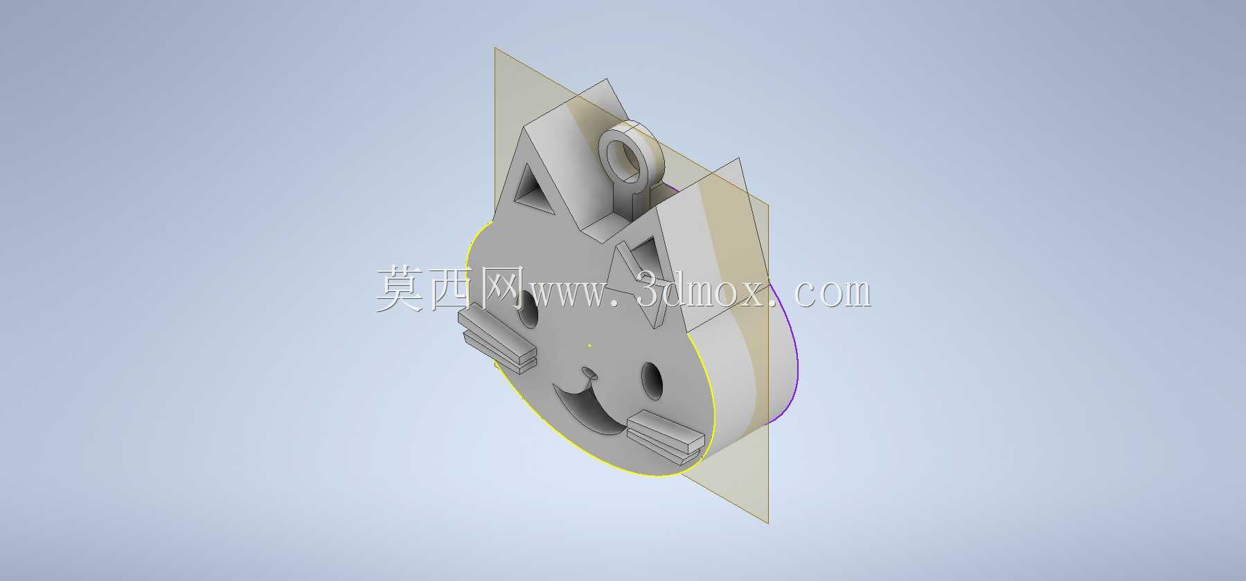 可爱3D猫咪钥匙扣