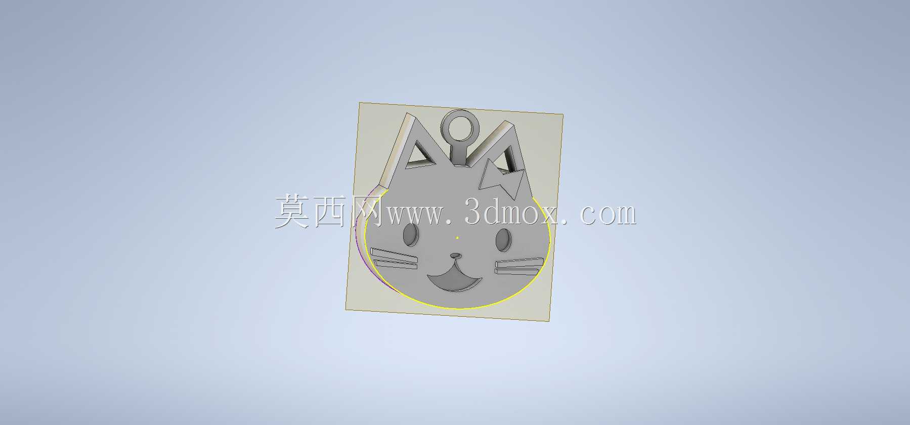 可爱3D猫咪钥匙扣
