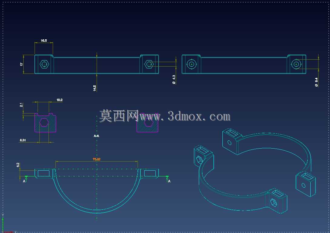 磁性换挡杆 G29 - 10 x 5 x 2mm 磁铁 - V1