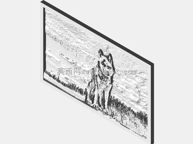 西伯利亚雪橇犬 - Lithophane