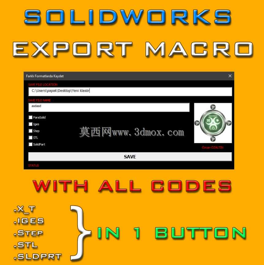 SOLIDWORKS 导出宏
